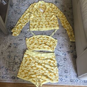 Anthropologie Jacquard Sweater Set